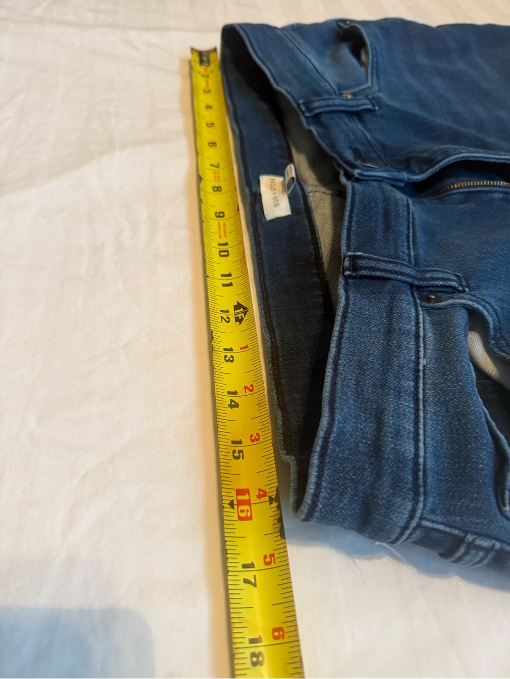 Sun + Stone Men's Dark Blue Straight Leg Jeans - Picture 3 of 7
